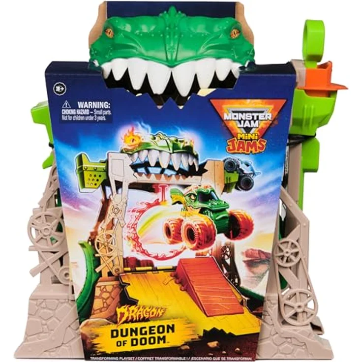 Monster Jam Mini Transforming Playset M03, Spielzeugauto mit innovativem Design und vielseitigen Funktionen – Bild 2