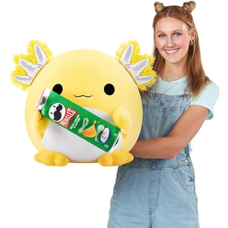 ZURU Snackles Serie 2, 40 cm großes Plüschspielzeug (Leon) mit lizenziertem Snackmarken-Accessoire, superweich und beruhigend – Bild 4