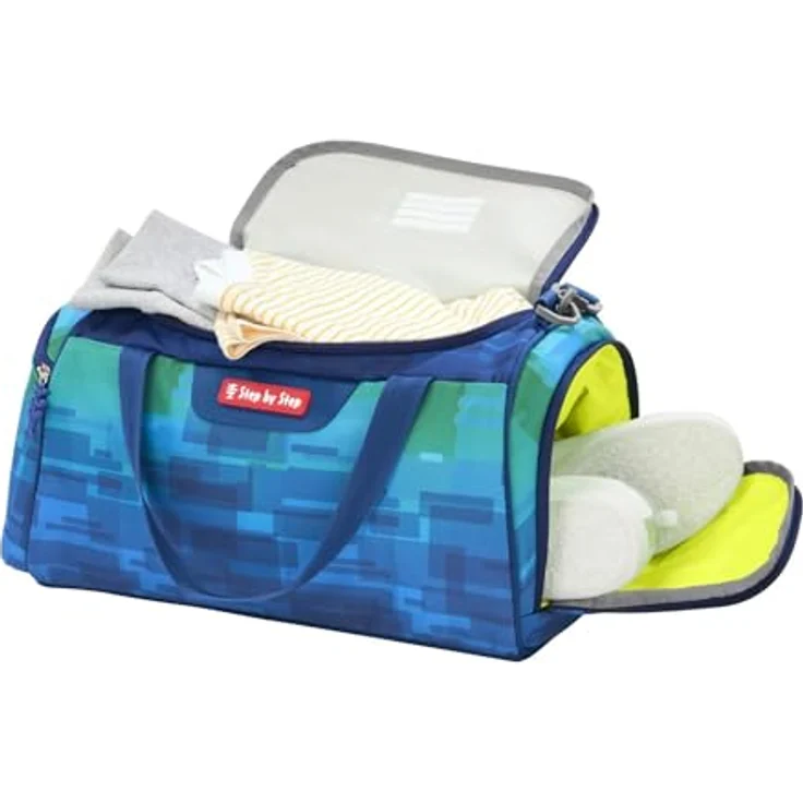 Step by Step Sporttasche 36 cm, blau, aus 100% Polyester, Kinder-Sporttasche, 36 x 19 x 20 cm – Bild 2