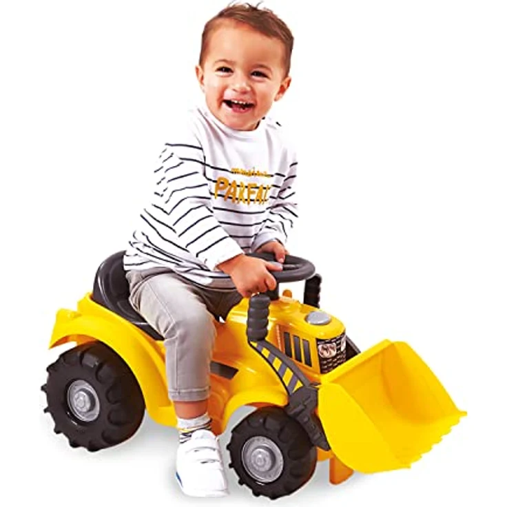 Ecoiffier Traktor Tracto Schaufel – Outdoor-Spiel für Kinder, Gelb, Hergestellt in Frankreich – Bild 4
