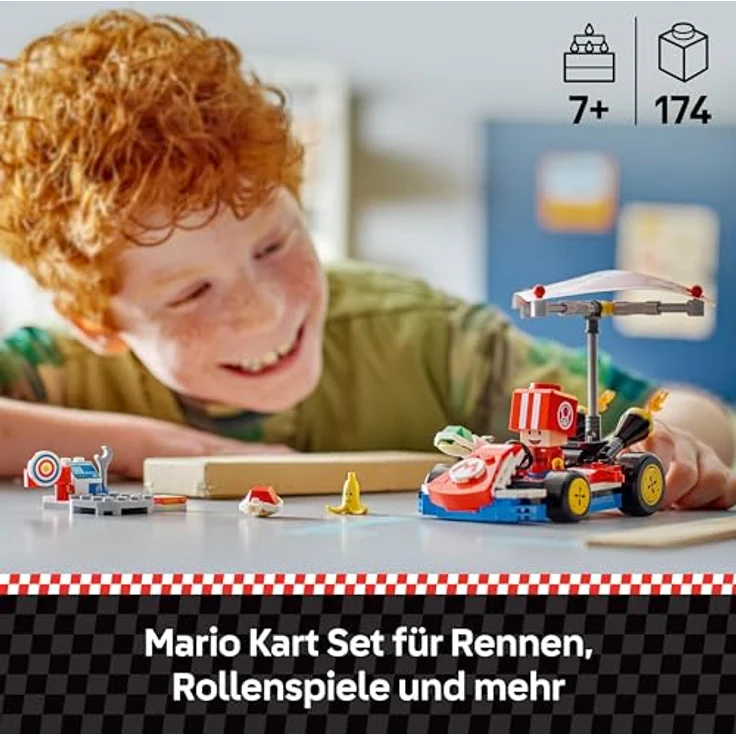 LEGO Super Mario 72032 Kart™ – Standard-Kart Bausatz mit Toad Figur und interaktiven Soundeffekten, Mehrfarbig – Bild 2