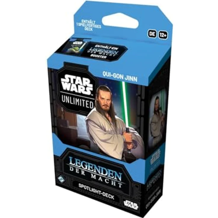 Asmodee - FFG - Star Wars: Unlimited Trading Card Game - Legenden der Macht - Spotlight Deck Qui-Gon Jinn mit 50 Karten und 4 exklusiven Karten, TCG für 2+ Spieler, ab 12 Jahren, Deutsch – Bild 1