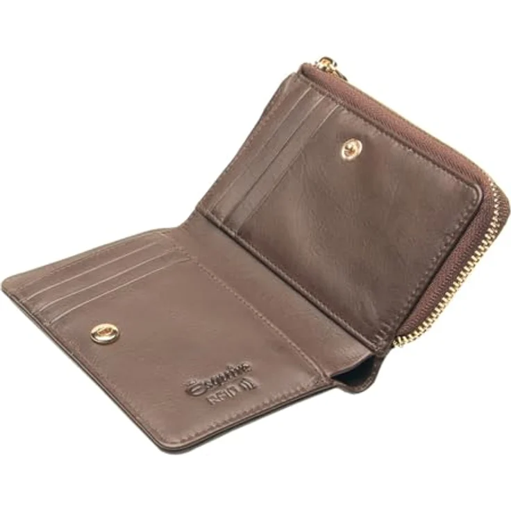 Esquire Zambia Geldbörse, RFID Schutz, 12 cm, braun aus 100% Polyester – Bild 3