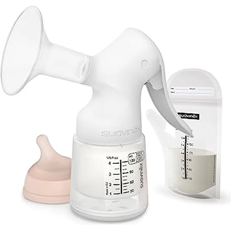 Suavinex Extractor De Leche Manual, Milchpumpe für mühelose und effektive Milchabnahme