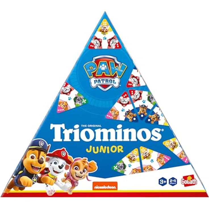 Goliath Paw Patrol - Triominos Junior, Brettspiel zur spielerischen Förderung von Zahlen und rechnen, nicht geeignet für Kinder unter 3 Jahren
