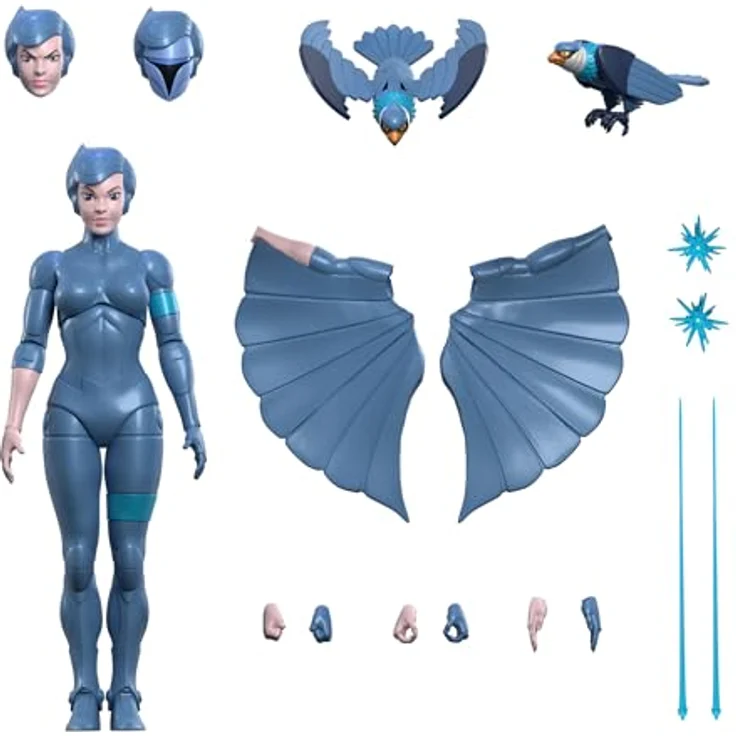 Super7 Funko SilverHawks Ultimates: Steelheart Actionfigur, Schwarz, aus Kunststoff – Bild 1