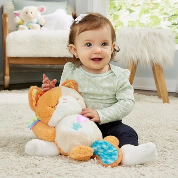 VTech Baby Schlummer-Kätzchen – Niedliches Kuscheltier mit sanften Bewegungen und Schlafliedern, für Kinder von 0-36 Monaten – Bild 5