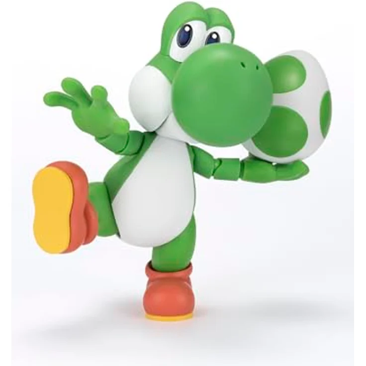 Bandai Tamashii Nations Super Mario S.H. Figuarts Actionfigur Yoshi, 11 cm, hochbeweglich in Fensterbox – Bild 2