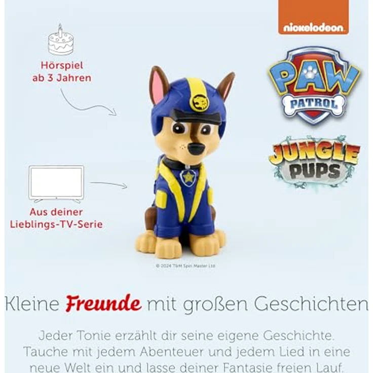tonies Hörspielfigur Paw Patrol - Jungle Pups: Chase, interaktive Hörfigur für Toniebox – Bild 4