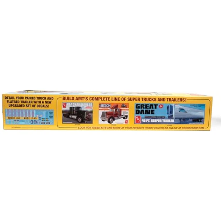 AMT 1/25 Fruehauf Flatbed Trailer, maßstabsgetreuer Modellbausatz für Modelleisenbahnen – Bild 2