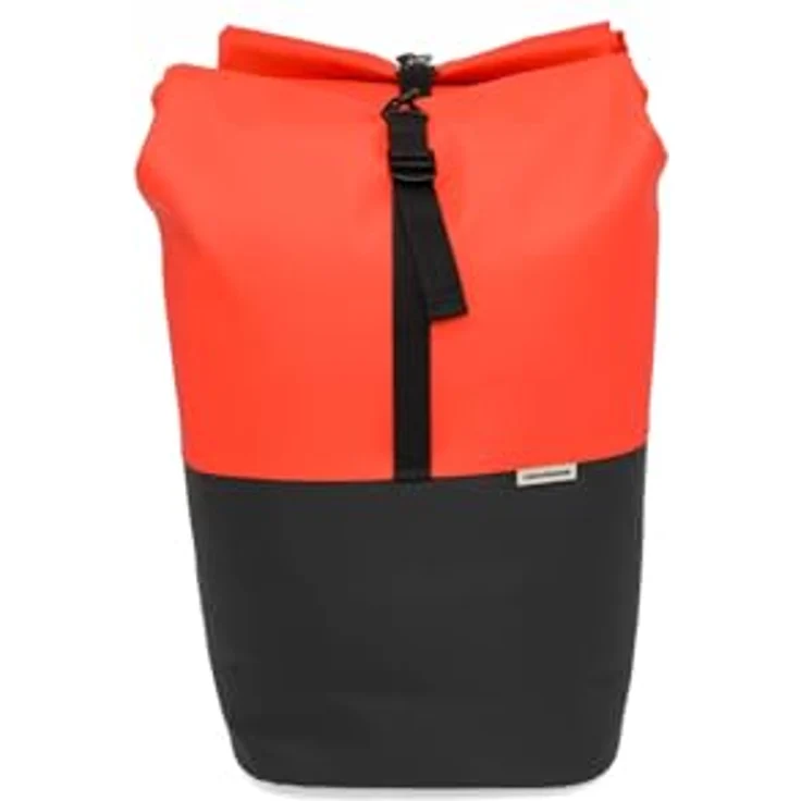New Looxs Nyborg Double MIK, Gepäckträgertasche mit 34 l Volumen, rot-schwarz, strapazierfähiges Polyester – Bild 4