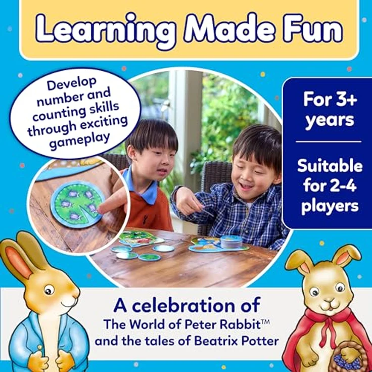 Orchard Peter Rabbit Fish & Count, Angel- und Zählspiel mit Drehpfeil und Karten-Zuordnung für Kinder ab 3 Jahren – Bild 3