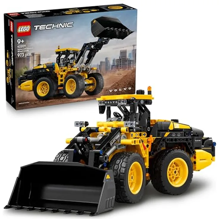 LEGO Technic 42209, Volvo L120 Electric Radlader, 973-teiliges Set für Kinder ab 9 Jahren, Länge 35 cm, emissionsfreier Antrieb