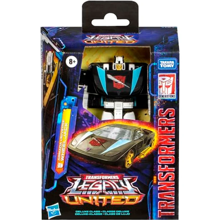 Transformers Legacy Deluxe-Klasse Armada Universe Wheeljack, 14 cm Action-Figur, wandelbar in Sportwagen, mit Zubehör und beweglichen Gelenken – Bild 2