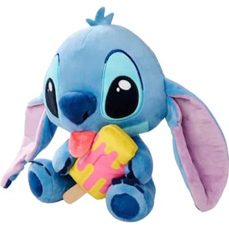 Simba Disney Stitch mit EIS am Stiel, 25cm Plüschfigur für Kinder ab den ersten Lebensmonaten, weich und anschmiegsam – Bild 2