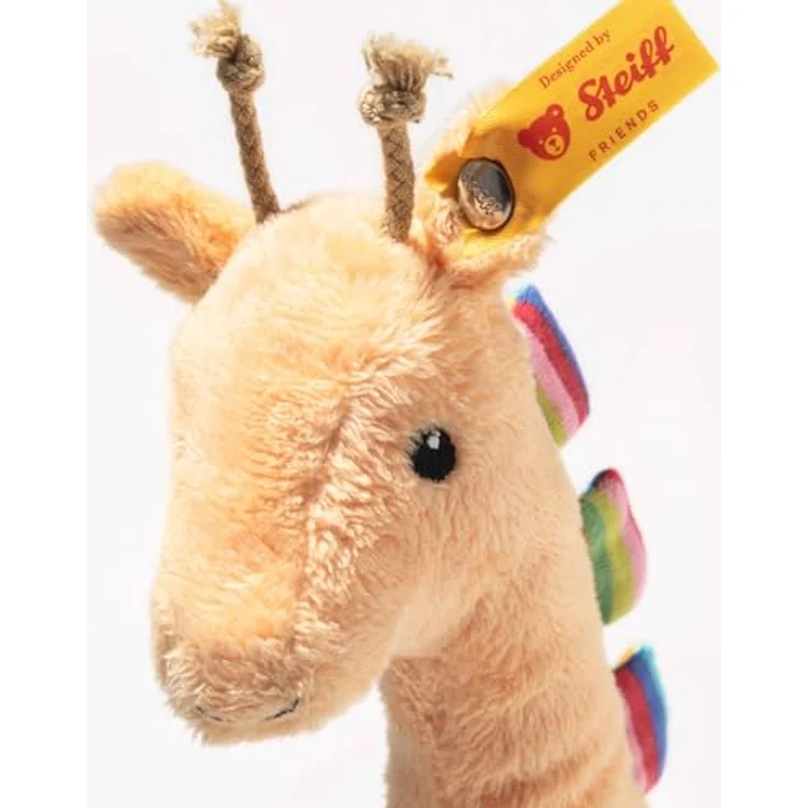 Steiff Giraffe Tulu 242915, Kuscheltier mit Rasselfunktion, 20 cm, bunt, maschinenwaschbar bis 30°C – Bild 3