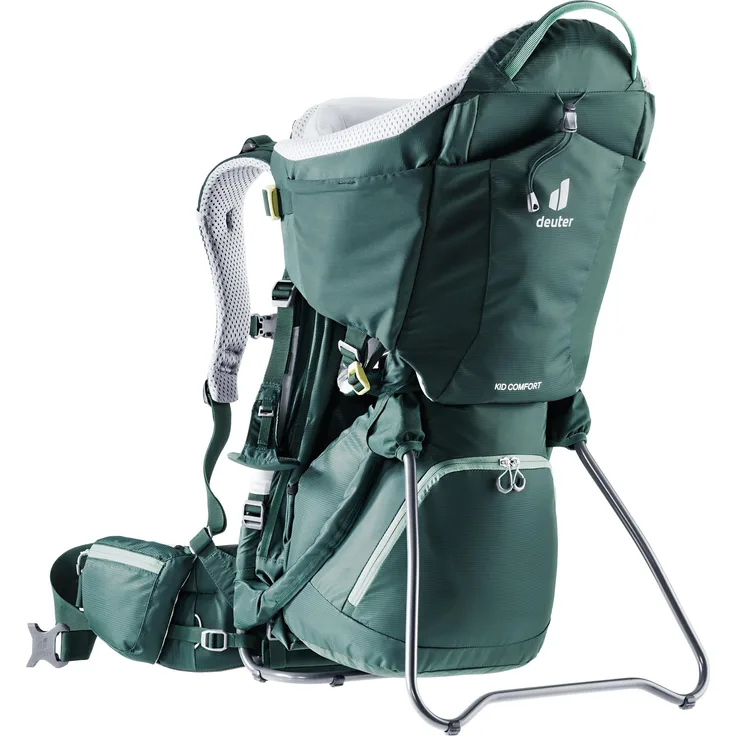 Deuter Kid Comfort, Babytrage mit verstellbarem Kindersitz, leichter Aluminiumrahmen, optimale Belüftung und kompakte Transportfähigkeit