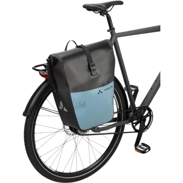 VAUDE Aqua Back Color, Gepäckträgertasche aus recycelten Materialien, wasserdicht, 48 Liter, Schwarz – Bild 4
