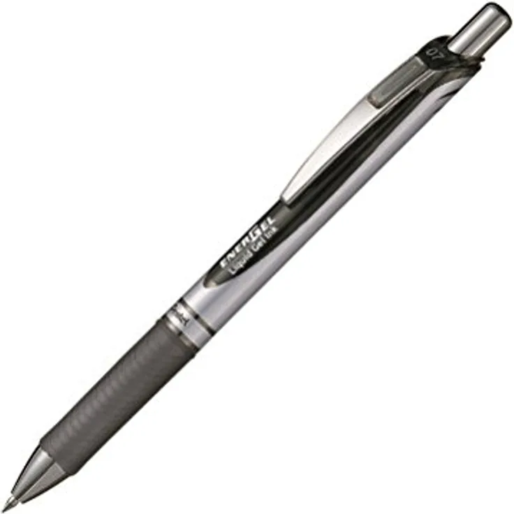Pentel 329800 BL77-AO EnerGel Gel-Tintenroller mit Druckmechanik, 0,7 mm Kugeldurchmesser 0,35 mm Strichstärke, nachfüllbar, 1 Stück, schwarz - Preisvergleich