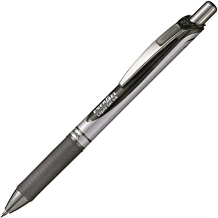 Pentel 329800 BL77-AO EnerGel Gel-Tintenroller mit Druckmechanik, 0,7 mm Kugeldurchmesser 0,35 mm Strichstärke, nachfüllbar, 1 Stück, schwarz - Preisvergleich – Bild 1