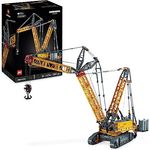 LEGO 42146 Technic Liebherr LR 13000 Raupenkran Set, Baue das ultimative ferngesteuerte Baufahrzeug-Modell mit Control+ App, mit Windensystem und Wippausleger, großer Modellbausatz für Erwachsene