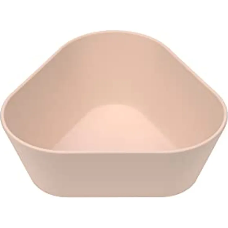 LÄSSIG Kinder Schüssel ohne Melamin, BPA-frei, aus Biokomposit/Bowl Geo, powder pink