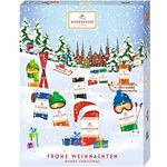 Niederegger Adventskalender Winter-Klassiker, modernes Design, gefüllt mit Niederegger Marzipan, 1er Pack (1 x 300 g)
