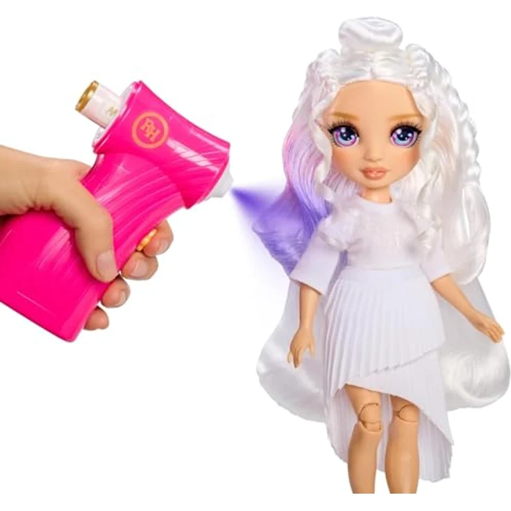 Rainbow High Air Brush & Create Fashion Doll, Anziehpuppe mit lila Augen und auswaschbaren Farben – Bild 3