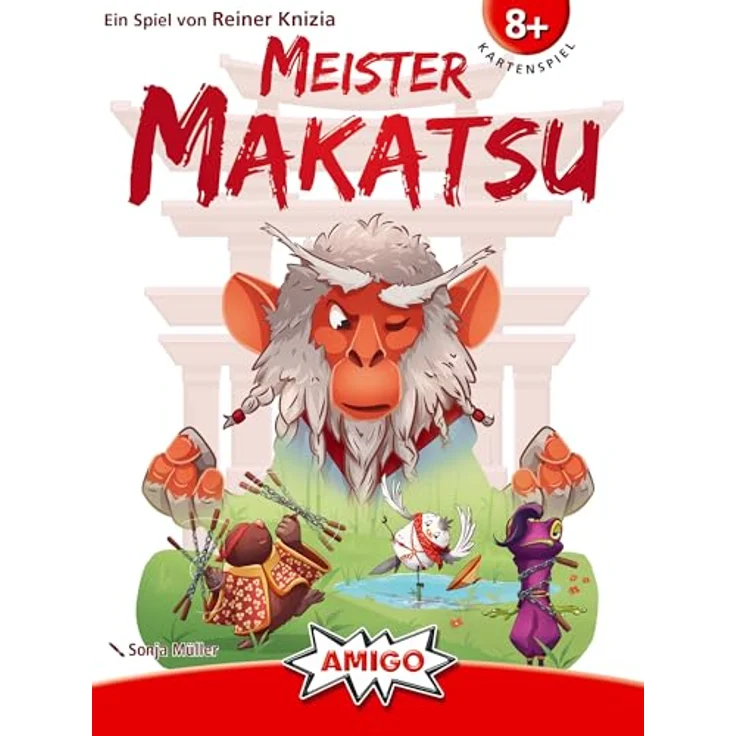 AMIGO Meister Makatsu, Brettspiel mit Ninja-Thema und kreativen Illustrationen, ab 8 Jahre – Bild 2