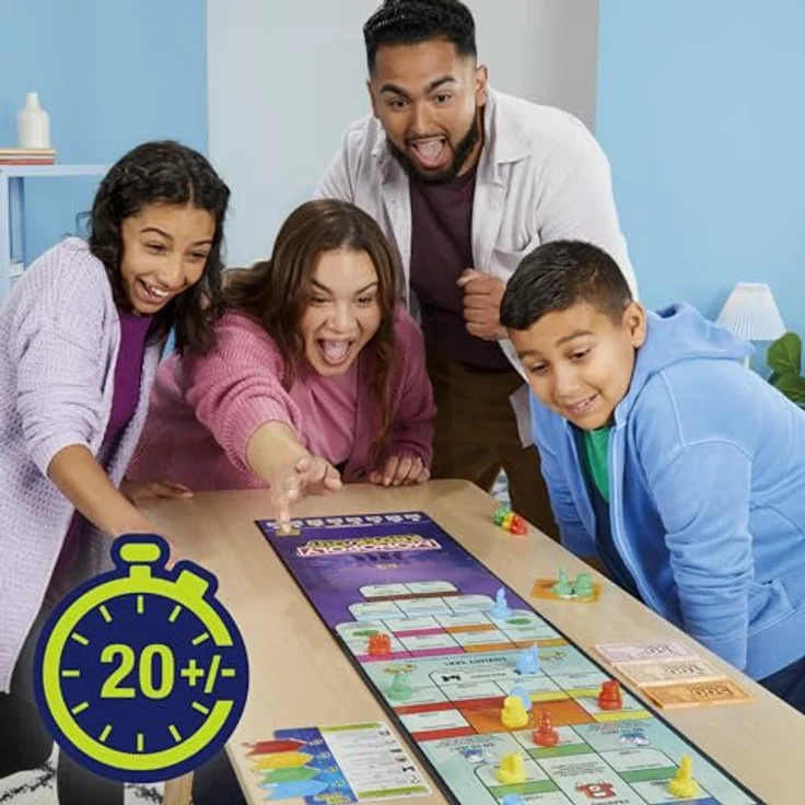 Hasbro Monopoly Knockout, Familienspiel mit aktivem Spielspaß – Bild 5