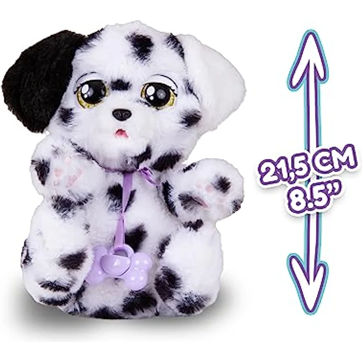 BABY PAWS Dalmatian - Schlafender Hundewelpe und Interaktives Plüschtier Mit Soundfunktion beim Öffnen und Schließen der Augen, inklusive einer Tragedecke!-Geschenk Spielzeug für Kinder ab 18 Monaten – Bild 2