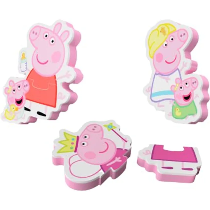 Toomies Peppa Pig Bath Puzzle, Badespielzeug für Kinder ab 18 Monaten, fördert die Badezeit-Spielerfahrung