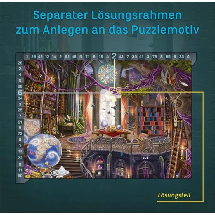 Kosmos 684471 EXIT Puzzle - Die Bibliothek der Träume, 500 Teile Puzzle, Escape Room Puzzle für Einsteiger, für Erwachsene und Kinder ab 10 Jahren – Bild 5