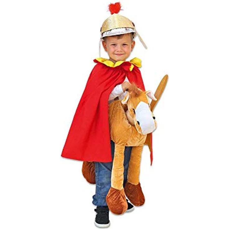 Betzold St. Martins-Mantel, teilbar, 100% Baumwolle, waschbar, Rot-Gelb, für Kinder 3-7 Jahre – Bild 2