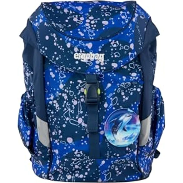 ergobag mini Kinderrucksack, ergonomische Kindergartentasche, DIN A4, 10 Liter, reflektierende Elemente, für Jungen und Mädchen, aus 100% recyceltem PET – Bild 1
