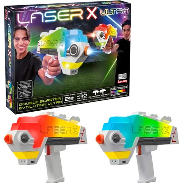 Lansay Laser X Ultra, Blaster für Kinder ab 6 Jahren, batteriebetrieben, ideal für Partys und Gruppenspiele – Bild 3
