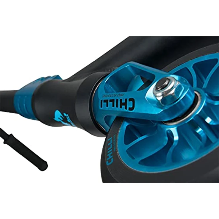 Chilli Stuntscooter Chilli Pro Reaper Stunt-scooter Wave Blau + Fantic26 Griptape - Stunt-scooter für Kinder ab 8 Jahre, 110mm Alu Core Wheels, ABEC 9 Bearings, 3,8 kg, Blau – Bild 5