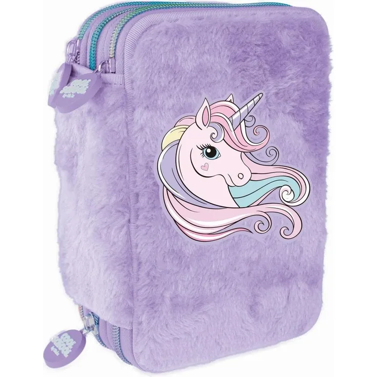 Tinka Magic Tinka - Pencil Case Triple, Federmäppchen in Unicorn Purple