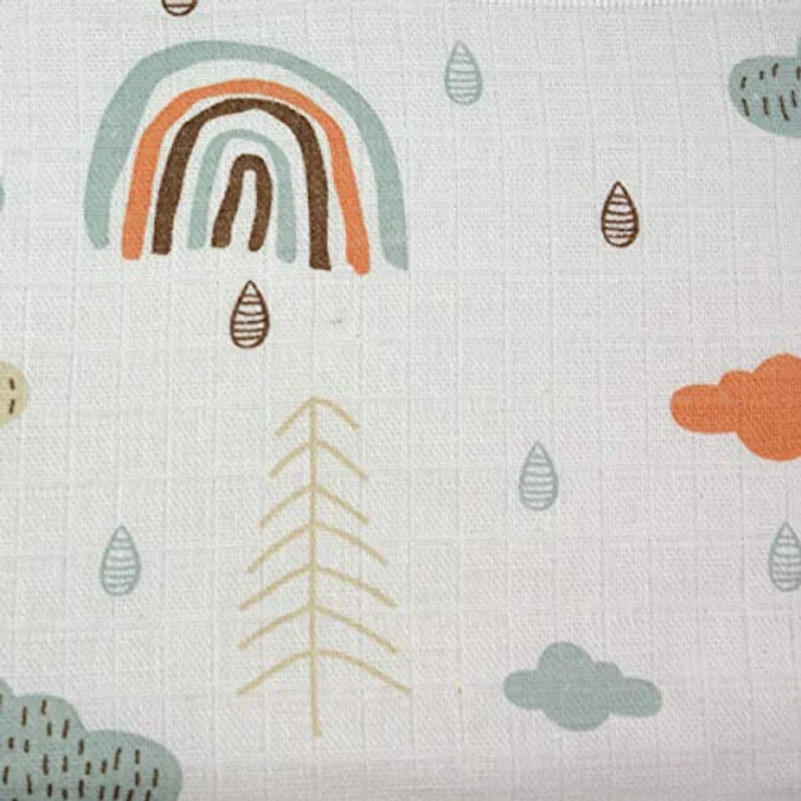 Mullwindeln 10 Stück Mix | Spucktücher Baby | Stoffwindeln 80 x 70 cm | Saugfähige Mulltücher | Öko-Tex (Set Unisex Wolken) – Bild 5
