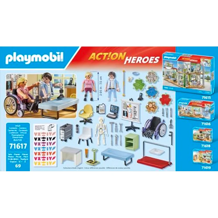 PLAYMOBIL® 71617 - Orthopädie - Spielset mit Prothese, Rollstuhl und Gehstange – Bild 5