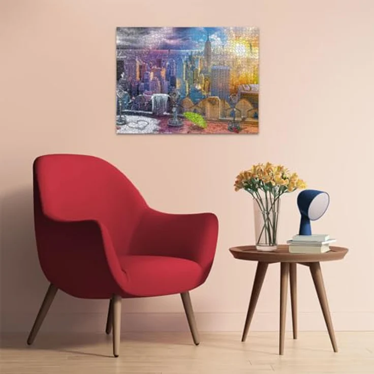 Ravensburger Puzzle 12000698 - New York im Winter und Sommer - 1500 Teile Puzzle für Erwachsene und Kinder ab 14 Jahren, Stadt-Puzzle New York, Qualitätsmerkmale: handgefertigte Stanzmesser, reflexfreies Puzzlebild, knickstabile Puzzleteile – Bild 5