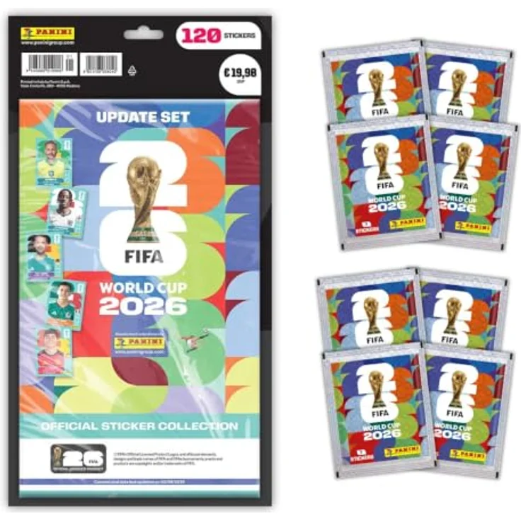 Panini Offizielle FIFA World Cup 2026™ Stickerkollektion (Update-Set Plus) mit 176 Stickern, inkl. 120 Update-Stickern des finalen Kaders – Bild 1