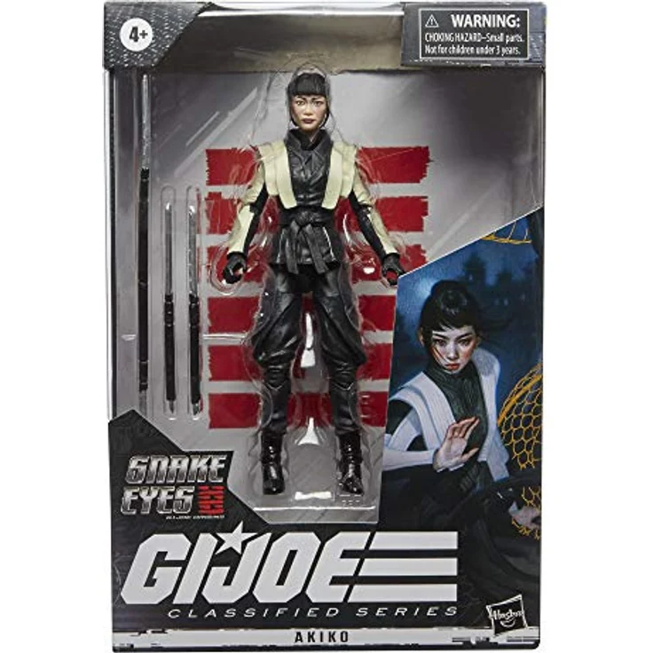 G. I. JOE Classified Series Snake Eyes Origins Akiko Sammelfigur 18, Premium 15 cm großes Spielzeug mit spezieller Verpackung Multi – Bild 3