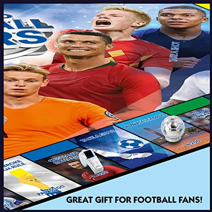 Winning Moves Football Stars Monopoly-Brettspiel, Spielzeug für Kinder ab 8, mit Ronaldo, Messi, Neymar, Harry Kane und Salah – Bild 5