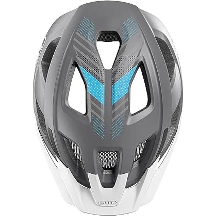 ABUS Fahrradhelm Aduro 3.0 – City-Helm für Damen und Herren – Grau, Größe M, Reflektorsticker, LED-Licht optional, Justier-System, Insektennetze – Bild 4