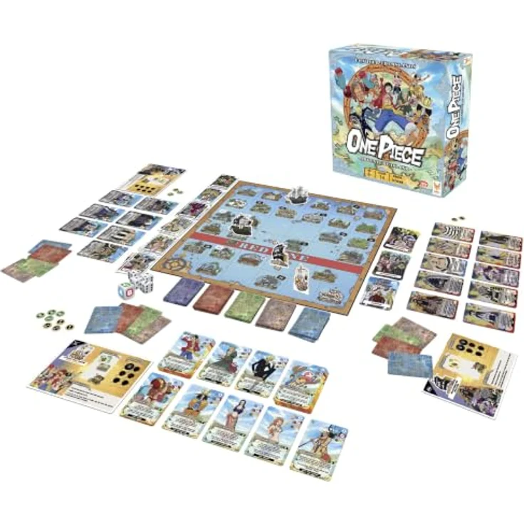 TOPI GAMES One Piece Brettspiel Adventure Island, englische Version für 2-6 Spieler, ab 8 Jahren, Spielzeit 30-90 Minuten, Story- und Kampfmodus – Bild 2
