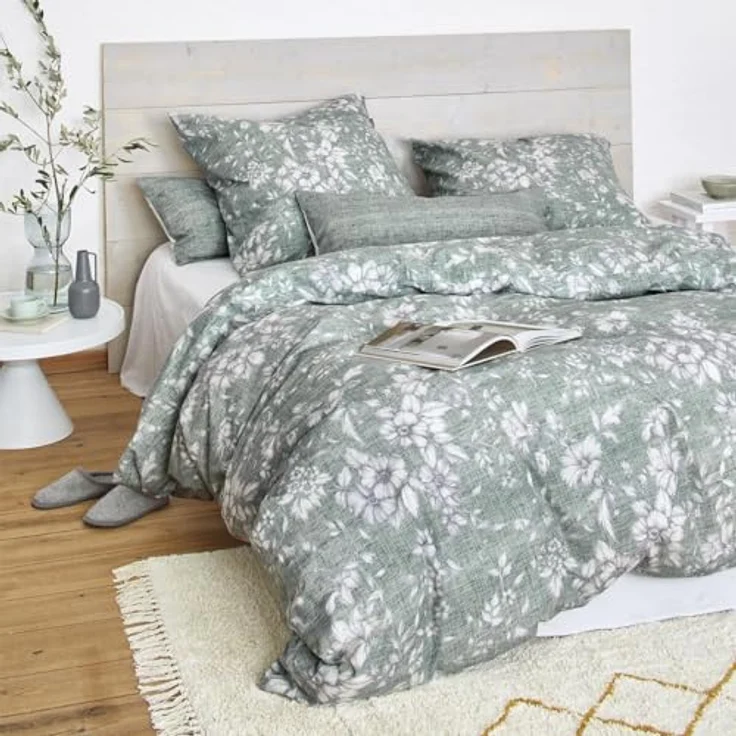 Irisette Flausch-Cotton Bettwäsche Zobel 8558 grau, kuschelig weich & mit Qualitätsreißverschluss – Bild 5