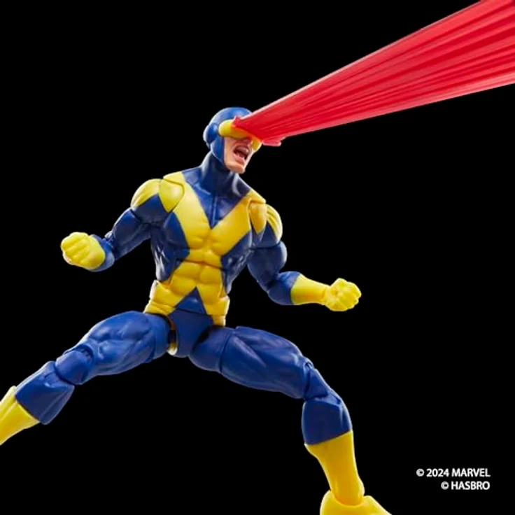 Hasbro Marvel Legends Marvel X-Men Cyclops Actionfigur 15 cm mit 5 Accessoires, gelb – Bild 6