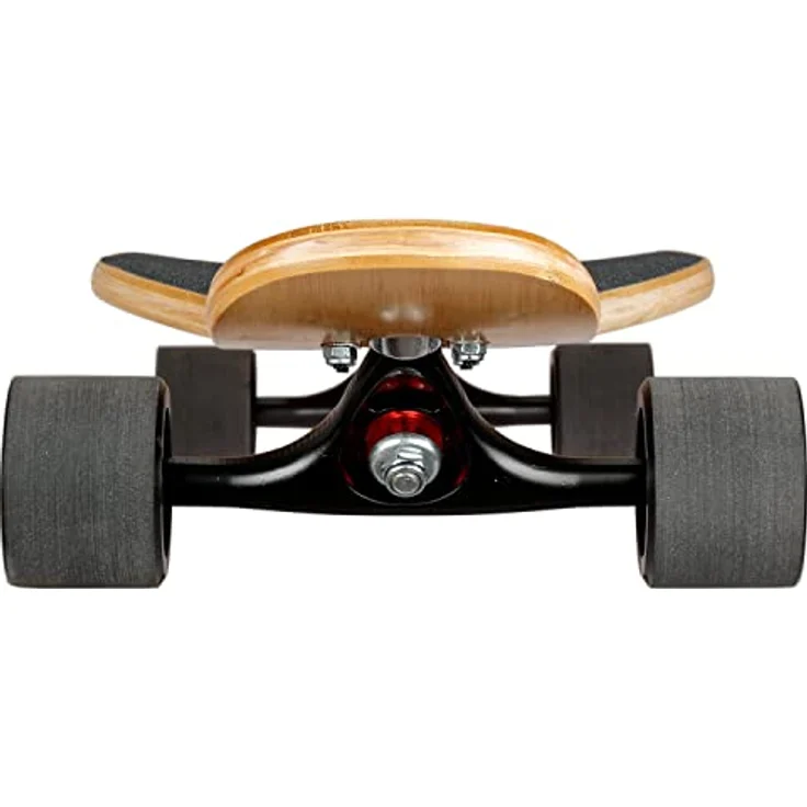 Mach1 Bambus Longboard mit Keramik Kugellager + T-Tool - Skateboard Drop Through Cruiser Komplettboard (Ghost) – Bild 3
