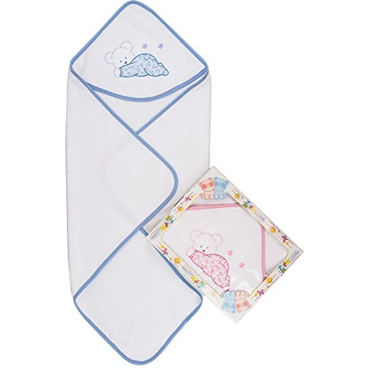 Bubabù Yoghy Bademantel, dreieckig, 75 x 75 cm hellblau